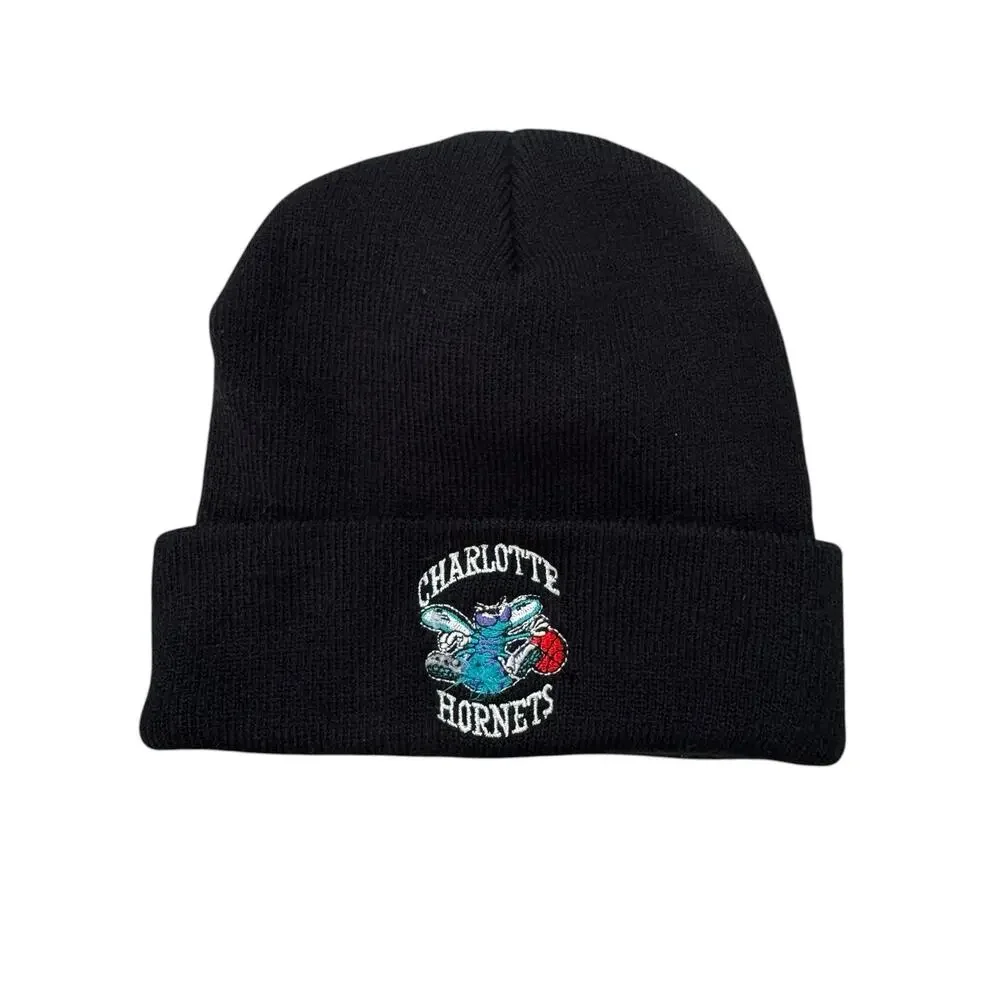 Charlotte Hornets Black Beanie One Size Budweiser Embroidered Knit Toque NBA